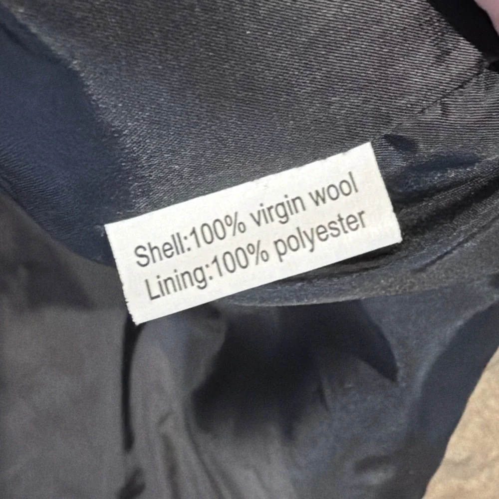 Wyoming Traders Vest Mens 2XL Gray‎ Western Wool Lined Button Ranch Wear Cowboy.